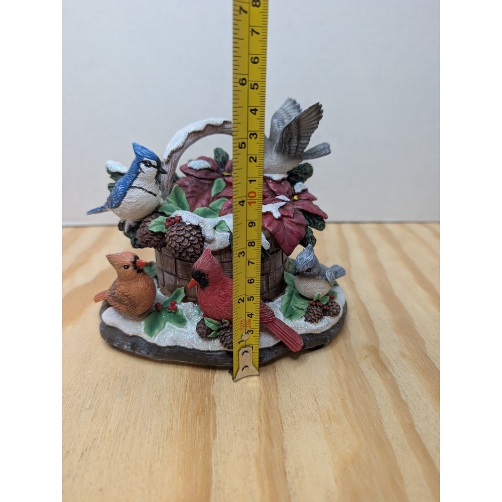 Bradford Exchange Winter's Melody Nature's Songbook Bird Figurine Box AS Is - Picture 4 of 6